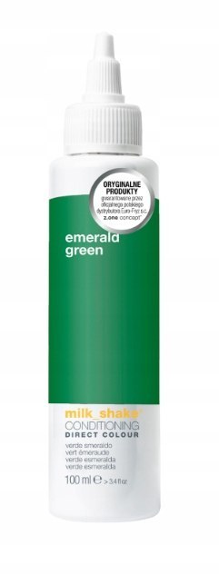 Milk Shake Conditioning Direct Colour Emerald Green Koloryzacja Bez Amoniaku i Utleniaczy Zielony Szmaragd 100ml