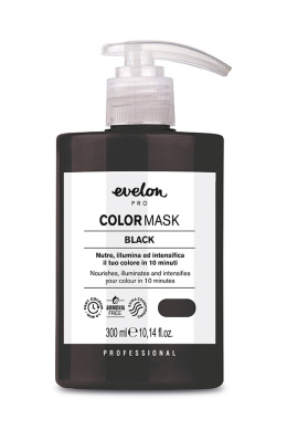 Evelon Pro Color Mask Black Maska koloryzująca Czarny 300 ml